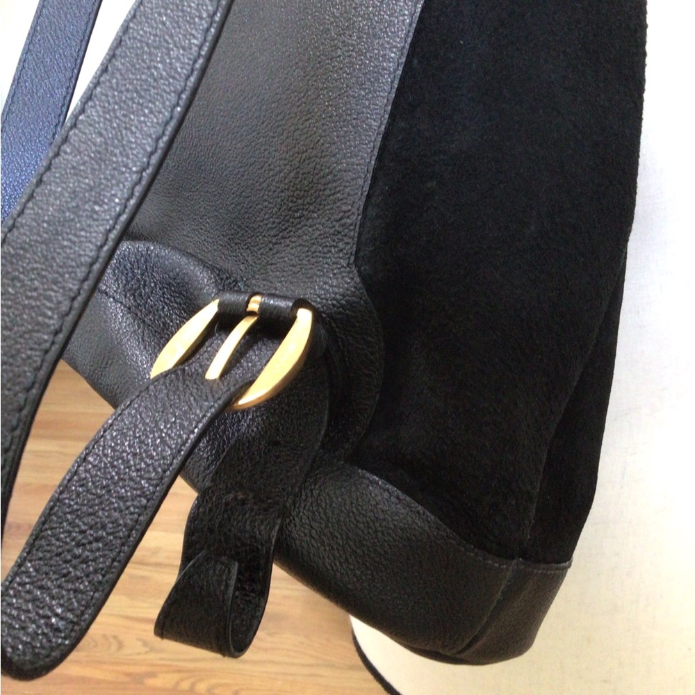 Vintage Gucci Black Suede and Leather Backpack with COA - Picture 6 of 9